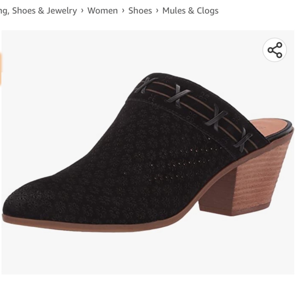 Frye and Co. Jacy Perf Mule Black 10 M - Picture 9 of 10